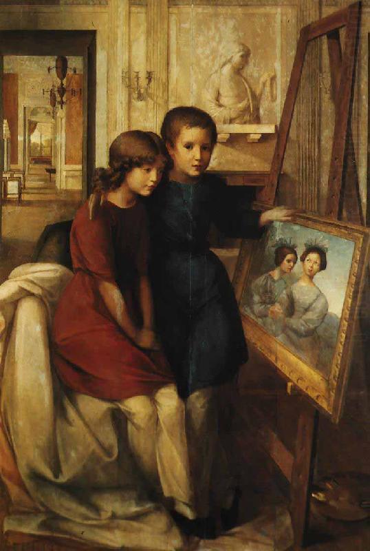 Wojciech Stattler Portrait of Alfred and Adam Potocki oil painting picture
